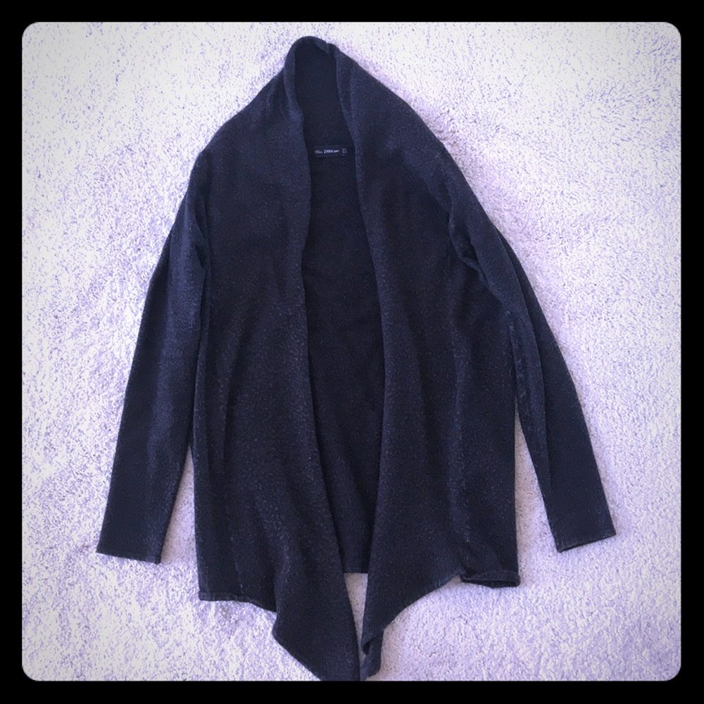 Zara Knit Dark Gray Sweater Sz S